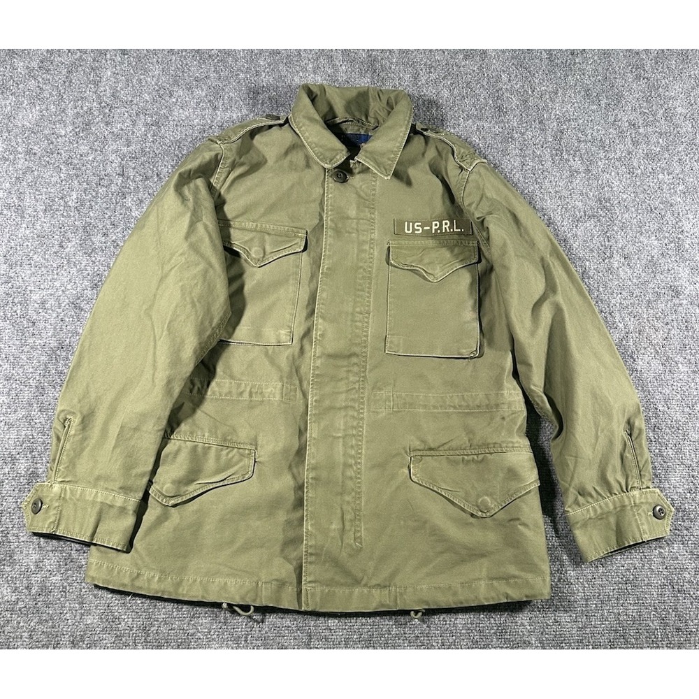 Polo Ralph Lauren US-P.R.L. Twill Military Field Cotton Jacket Women's M